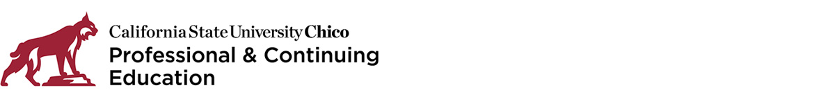 Professional & Continuing Education at Chico State