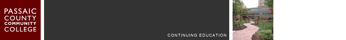 Passaic County Community College, Department of Continuing Education and Workforce Development